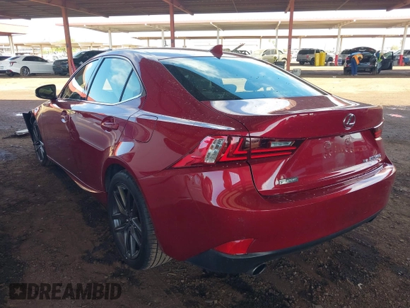 2015 Lexus IS 250 with VIN JTHCF1D2XF5017184, listed as a IAAI auction lot 40756885 with 59,601 mi miles and . Bid and sale history available at DreamBid. Image 3.