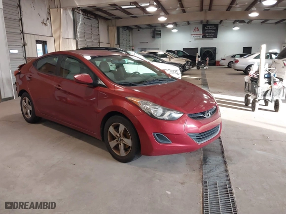 2012 Hyundai Elantra GLS with VIN KMHDH4AE2CU304144, listed as a IAAI auction lot 41215924 with 151,823 mi miles. Bid and sale history available at carsss.com. Image 1.