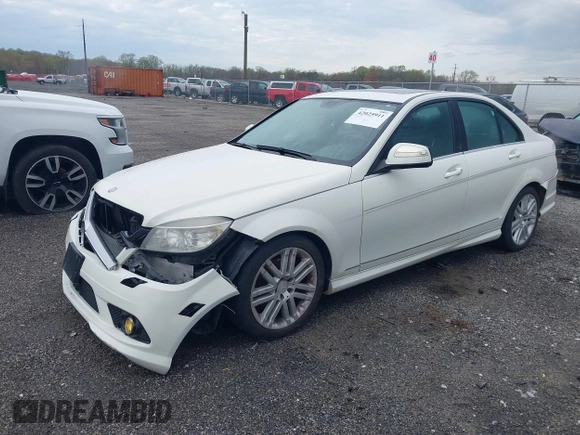 2009 Mercedes-Benz C-Class 3.0L Sport with VIN WDDGF81X89R062476, listed as a IAAI auction lot 42025911 with 155,912 mi miles. Bid and sale history available at carsss.com. Image 2.