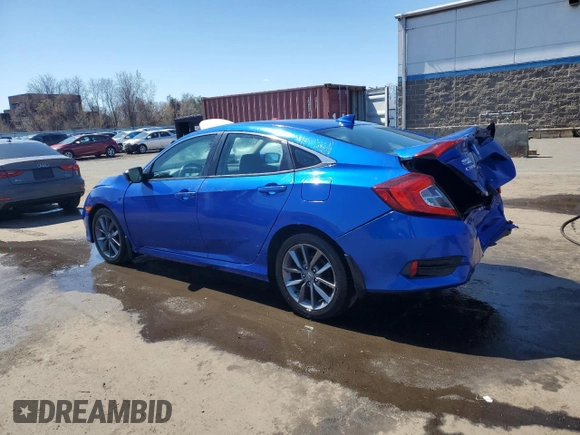 2020 Honda Civic Sedan EX-L with VIN 19XFC1F79LE018049, listed as a Copart auction lot 52382105 with 59,517 mi miles and Salvage Title. Bid and sale history available at carsss.com. Image 2.