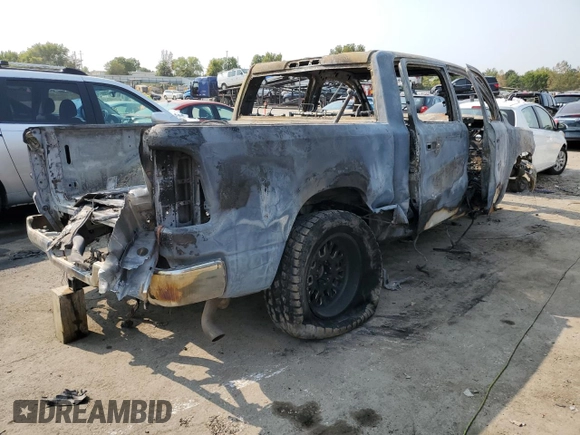 2020 Ram 1500 Big Horn with VIN 1C6RRFFG0LN343507, listed as a Copart auction lot 71063944 with 0 mi miles and Non Repairable. Bid and sale history available at carsss.com. Image 3.