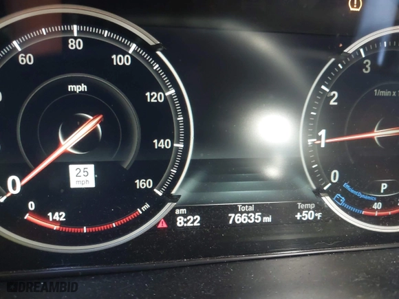 2019 BMW X6 sDrive35i with VIN 5UXKU0C57K0S97581, listed as a IAAI auction lot 41322568 with 76,635 mi miles. Bid and sale history available at carsss.com. Image 7.
