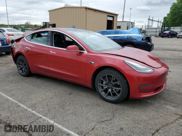2020 Tesla Model 3 Long Range with VIN 5YJ3E1EB1LF636902, listed as a Copart auction lot 55252255 with 71,273 mi miles and Clean Title. Bid and sale history available at DreamBid. Image 4.