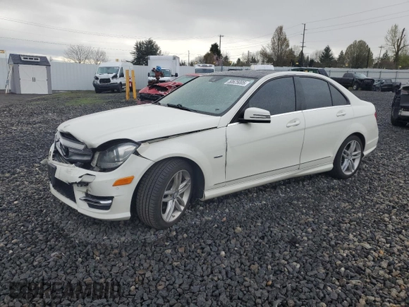2012 Mercedes-Benz C-Class C 250 Sport with VIN WDDGF4HB8CR218865, listed as a Copart auction lot 50625005 with 168,821 mi miles and Salvage Title. Bid and sale history available at carsss.com. Image 1.