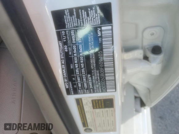 2011 Mercedes-Benz GLK 350 with VIN WDCGG5GB0BF609405, listed as a Copart auction lot 70653754 with 84,937 mi miles and Salvage Title. Bid and sale history available at DreamBid. Image 12.