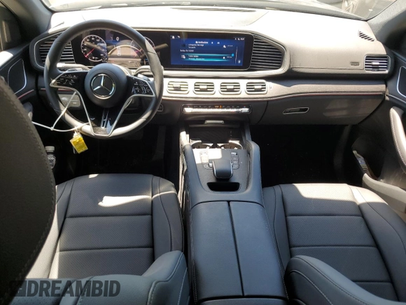 2025 Mercedes-Benz GLE 450 with VIN 4JGFD5KB9SB280918, listed as a Copart auction lot 57639525 with 7,230 mi miles and Salvage title. Bid and sale history available at DreamBid. Image 8.