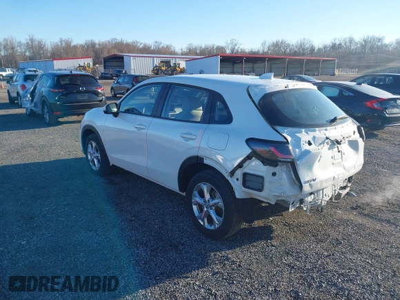 2023 Honda HR-V LX with VIN 3CZRZ1H32PM724551, listed as a IAAI auction lot 41815617 with 25,300 mi miles and . Bid and sale history available at DreamBid. Image 3.