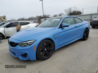 2018 BMW M4 z VIN WBS4Y9C5XJAC86825, wystawiony jako Copart lot #46914075 z przebiegiem 80 257 mil mil oraz Szkoda całkowita • Salvage title. Historia ofert i sprzedaży dostępna na DreamBid. Obrazek 1.