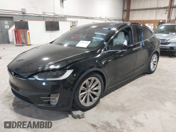 2019 Tesla Model X P90D with VIN 5YJXCAE4XKF180356, listed as a IAAI auction lot 42087926 with 79,041 mi miles. Bid and sale history available at carsss.com. Image 20.