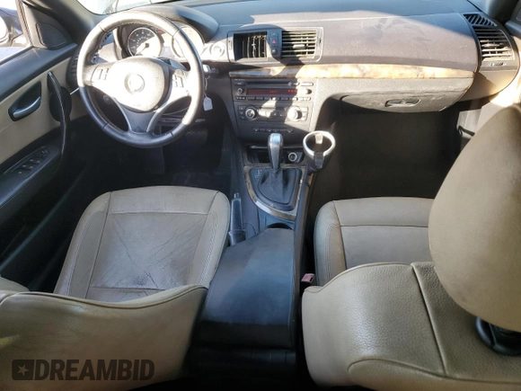 2008 BMW 1 Series 128i with VIN WBAUN13508VH80094, listed as a Copart auction lot 78333574 with 134,255 mi miles and Salvage Title. Bid and sale history available at DreamBid. Image 8.