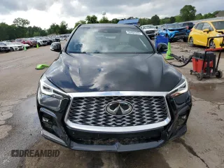 2025 Infiniti QX55 Luxe with VIN 3PCAJ5JRXSF106746, listed as a Copart auction lot 54404335 with 4,466 mi miles and Salvage title. Bid and sale history available at DreamBid. Image 5.