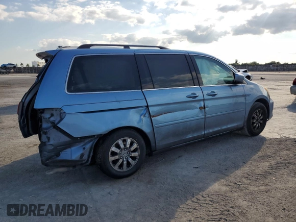 2008 Honda Odyssey EX-L with VIN 5FNRL387X8B020092, listed as a Copart auction lot 47433865 with 185,822 mi miles and Salvage Title. Bid and sale history available at carsss.com. Image 3.