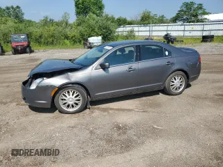 2010 Mercury Milan Premier with VIN 3MEHM0JA3AR623398, listed as a Copart auction lot 62525645 with 129,195 mi miles and Salvage title. Bid and sale history available at DreamBid. Image 1.