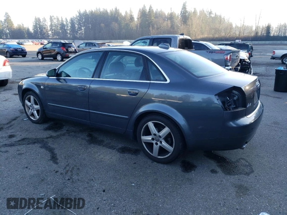 2004 Audi A4 3.0L with VIN WAULT68E64A179570, listed as a Copart auction lot 82654564 with 158,810 mi miles and Salvage Title. Bid and sale history available at carsss.com. Image 2.