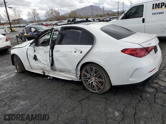 2023 Mercedes-Benz C 43 AMG with VIN W1KAF8HB3PR105182, listed as a Copart auction lot 44215215 with Not Provided miles and Clean Title. Bid and sale history available at DreamBid. Image 2.