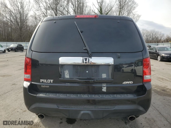 2013 Honda Pilot EX-L with VIN 5FNYF4H79DB060599, listed as a Copart auction lot 43821205 with 0 mi miles and Salvage Title. Bid and sale history available at carsss.com. Image 6.