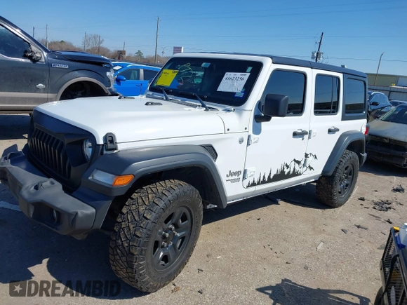 2018 Jeep Wrangler Unlimited Sport S z VIN 1C4HJXDG0JW140869, wystawiony jako IAAI lot #41623256 z przebiegiem 112 197 mil mil oraz . Historia ofert i sprzedaży dostępna na DreamBid. Obrazek 18.