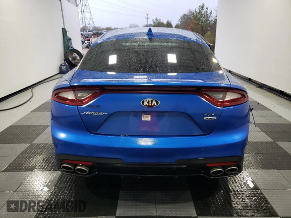 2018 Kia Stinger GT2 with VIN KNAE55LC0J6015877, listed as a Copart auction lot 84607304 with 56,230 mi miles and Salvage Title. Bid and sale history available at DreamBid. Image 6.