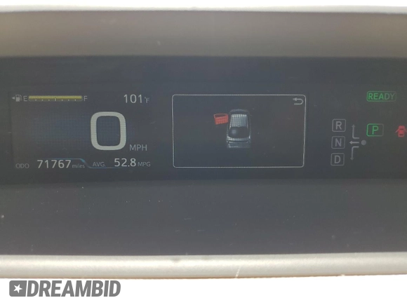2016 Toyota Prius Two z VIN JTDKBRFU4G3004742, wystawiony jako Copart lot #57834035 z przebiegiem 71 767 mil mil oraz Szkoda całkowita • Salvage title. Historia ofert i sprzedaży dostępna na DreamBid. Obrazek 9.