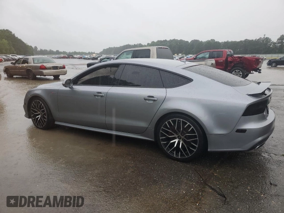 2016 Audi A7 Premium Plus with VIN WAUWGAFC2GN104433, listed as a Copart auction lot 55630065 with 166,291 mi miles and Salvage title. Bid and sale history available at DreamBid. Image 2.