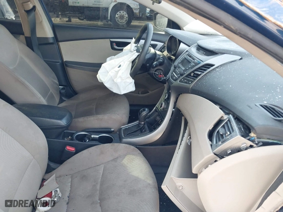 2016 Hyundai Elantra GL with VIN 5NPDH4AE0GH717281, listed as a IAAI auction lot 41773959 with 129,250 mi miles. Bid and sale history available at carsss.com. Image 5.