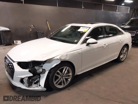 2021 Audi A4 S line Premium with VIN WAUDAAF44MN005142, listed as a IAAI auction lot 40352248 with 39,570 mi miles and . Bid and sale history available at DreamBid. Image 17.