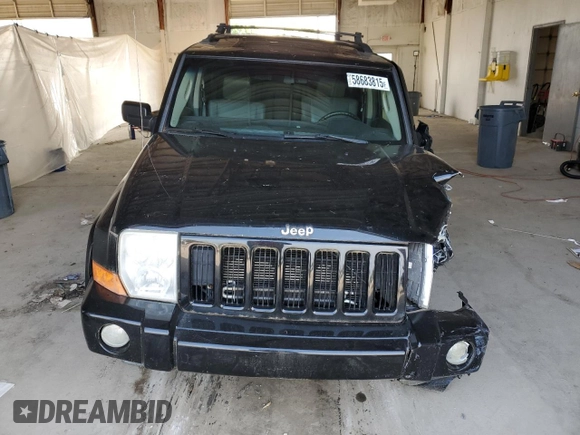 2006 Jeep Commander z VIN 1J8HG48N16C245802, wystawiony jako Copart lot #58683815 z przebiegiem 138 872 mil mil oraz Szkoda całkowita • Salvage title. Historia ofert i sprzedaży dostępna na DreamBid. Obrazek 5.