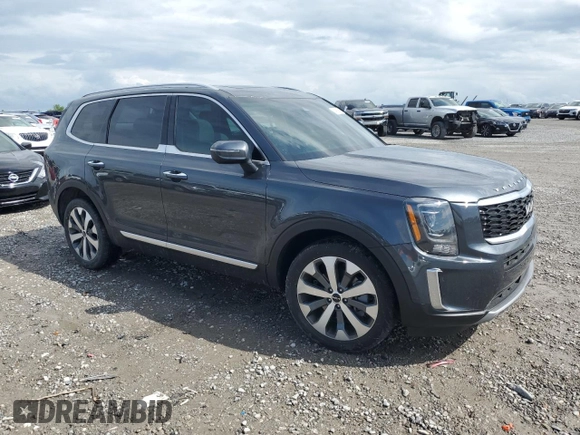 2022 Kia Telluride S with VIN 5XYP64HC6NG245499, listed as a Copart auction lot 54368215 with 31,624 mi miles and Salvage title. Bid and sale history available at DreamBid. Image 4.