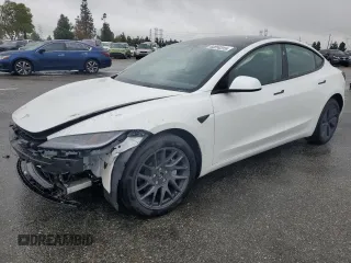 2024 Tesla Model 3 Long Range with VIN 5YJ3E1EB2RF819623, listed as a Copart auction lot 44814315 with 4,400 mi miles and Salvage Title. Bid and sale history available at DreamBid. Image 1.
