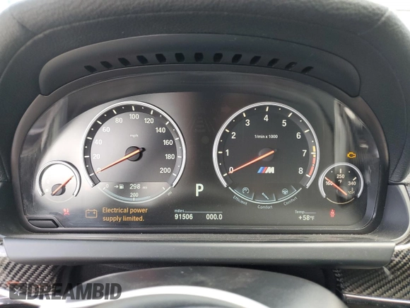 2014 BMW M6 with VIN WBS6C9C56ED467395, listed as a Copart auction lot 45427405 with 91,506 mi miles and Salvage title. Bid and sale history available at DreamBid. Image 9.