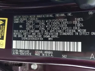 2011 Toyota Highlander Limited with VIN 5TDYK3EH2BS024104, listed as a IAAI auction lot 40974692 with 438,182 mi miles and . Bid and sale history available at DreamBid. Image 9.
