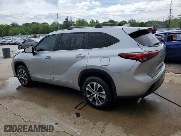 2023 Toyota Highlander L with VIN 5TDKDRBH5PS022426, listed as a Copart auction lot 55917045 with 82,610 mi miles and Salvage title. Bid and sale history available at DreamBid. Image 2.