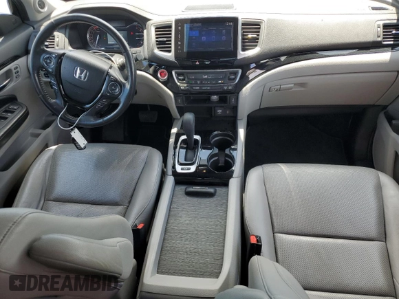 2017 Honda Ridgeline RTL-E with VIN 5FPYK3F74HB027130, listed as a Copart auction lot 60146905 with 99,964 mi miles and Salvage title. Bid and sale history available at DreamBid. Image 8.