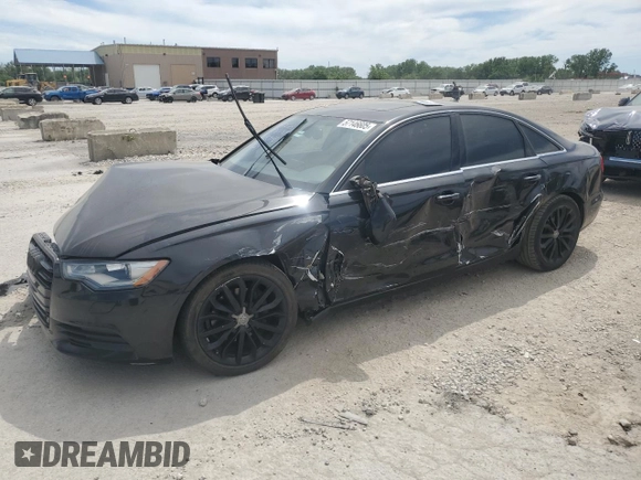 2013 Audi A6 Premium Plus with VIN WAUGFAFC6DN120024, listed as a Copart auction lot 57146605 with 140,767 mi miles and Salvage title. Bid and sale history available at DreamBid. Image 1.