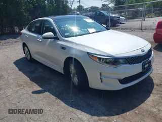 2018 Kia Optima EX with VIN 5XXGU4L33JG215128, listed as a IAAI auction lot 42745481 with 65,222 mi miles and . Bid and sale history available at DreamBid. Image 1.