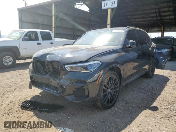 2022 BMW X5 M50i with VIN 5UXJU4C06N9J91730, listed as a Copart auction lot 58045612 with 0 mi miles. Bid and sale history available at carsss.com. Image 2.