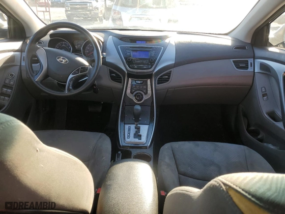 2013 Hyundai Elantra GLS PZEV with VIN KMHDH4AE8DU766273, listed as a Copart auction lot 44061105 with 127,349 mi miles and Salvage Title. Bid and sale history available at carsss.com. Image 8.