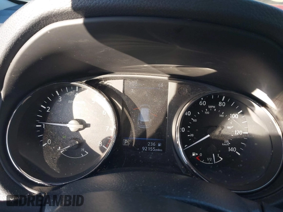 2019 Nissan Rogue SV with VIN KNMAT2MV2KP505805, listed as a IAAI auction lot 41192230 with 92,155 mi miles. Bid and sale history available at carsss.com. Image 7.
