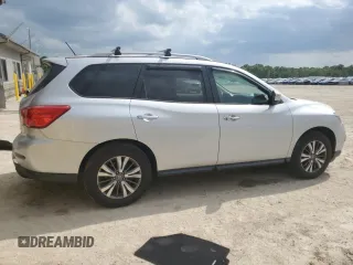 2018 Nissan Pathfinder SV with VIN 5N1DR2MM2JC646684, listed as a Copart auction lot 57104425 with 95,718 mi miles and Salvage title. Bid and sale history available at DreamBid. Image 3.