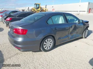 2014 Volkswagen Jetta Sedan S with VIN 3VW2K7AJ6EM408474, listed as a IAAI auction lot 40020302 with NaN miles. Bid and sale history available at carsss.com. Image 4.