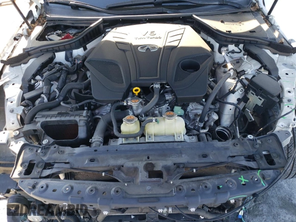 2019 Infiniti Q50 3.0t LUXE with VIN JN1EV7AP2KM518685, listed as a Copart auction lot 43087555 with 38,486 mi miles and Salvage Title. Bid and sale history available at carsss.com. Image 13.