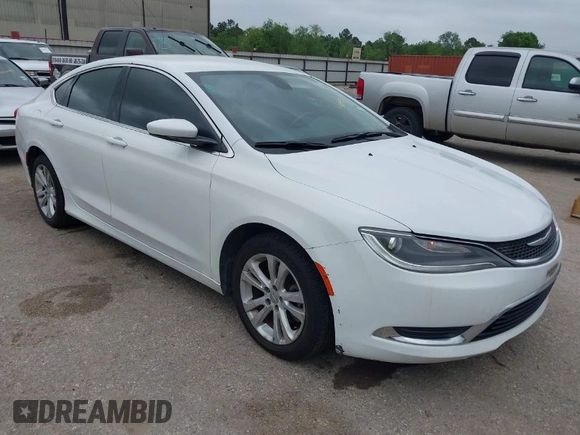 2016 Chrysler 200 Limited with VIN 1C3CCCAB3GN154726, listed as a IAAI auction lot 41969451 with 182,626 mi miles. Bid and sale history available at carsss.com. Image 1.