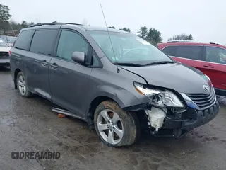2012 Toyota Sienna LE AAS with VIN 5TDKK3DC8CS179642, listed as a IAAI auction lot 41944348 with Not Provided miles. Bid and sale history available at carsss.com. Image 1.
