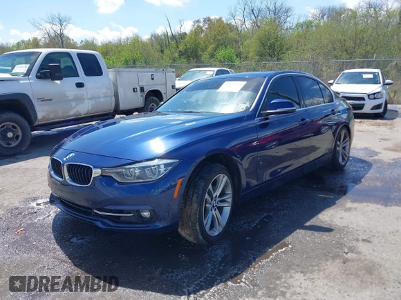 2017 BMW 3 Series 330i with VIN WBA8B9C51HK675667, listed as a IAAI auction lot 41868681 with Not Provided miles. Bid and sale history available at carsss.com. Image 2.