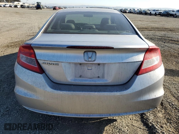 2012 Honda Civic Cpe EX with VIN 2HGFG3B86CH506914, listed as a Copart auction lot 73133784 with 134,950 mi miles and Salvage Title. Bid and sale history available at carsss.com. Image 6.