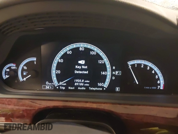 2012 Mercedes-Benz S 550 with VIN WDDNG9EB2CA481521, listed as a IAAI auction lot 41488845 with 89,186 mi miles and . Bid and sale history available at DreamBid. Image 7.