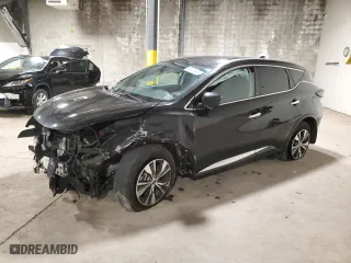 2021 Nissan Murano S with VIN 5N1AZ2AS9MC115976, listed as a Copart auction lot 83473544 with 45,793 mi miles and Salvage Title. Bid and sale history available at carsss.com. Image 1.