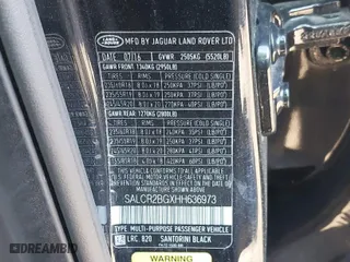 2017 Land Rover Discovery Sport HSE with VIN SALCR2BGXHH636973, listed as a IAAI auction lot 42004704 with NaN miles. Bid and sale history available at carsss.com. Image 9.