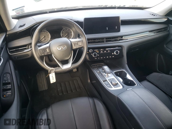 2025 Infiniti QX60 with VIN 5N1AL1ER4SC341441, listed as a Copart auction lot 56124485 with 5,975 mi miles and Salvage title. Bid and sale history available at DreamBid. Image 8.