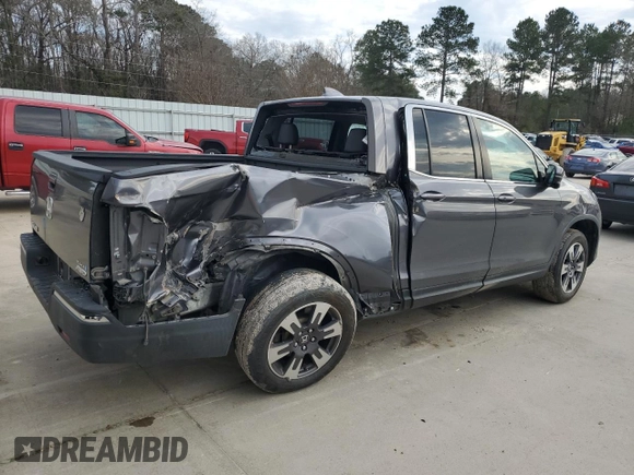 2017 Honda Ridgeline RTL-T with VIN 5FPYK2F61HB011324, listed as a Copart auction lot 42771285 with 78,742 mi miles and Salvage title. Bid and sale history available at DreamBid. Image 3.